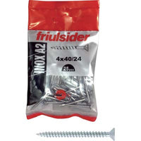 VITE TRUCIOLARE TSP INOX A2 SELF FRIULSIDER - CAVA PZ FILETTO INTERO MM 5,0X50 CF=PZ 25- 2 confezioni