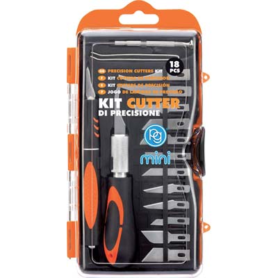 CUTTER DI PRECISIONE IN KIT PG - CF=PZ 18- 1 confezioni
