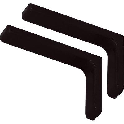 REGGIMENSOLA RICOPERTA LEONARDO BOLIS - ACCIAIO/PLASTICA NERO MM 180X114 CF=PZ 2- 5 confezioni