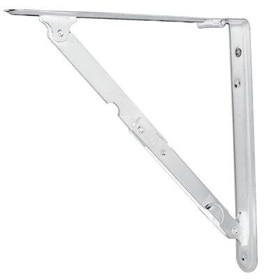 REGGIMENSOLA PIEGHEVOLE - ACCIAIO VERNICIATO BIANCO MM 400X400- 2 pezzi