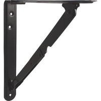 REGGIMENSOLA PIEGHEVOLE - ACCIAIO VERNICIATO NERO MM 400X400- 2 pezzi