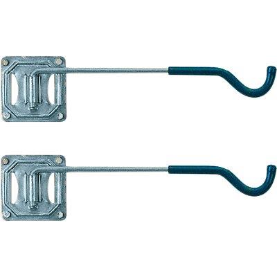 GANCIO PORTA BICI LUNGO 821 MINUTEX - ACCIAIO ZINCATO CON GUAINA CM 37 CF=PZ 2- 1 confezioni