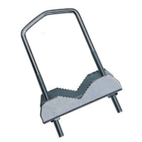 ZANCA ANTENNA PARABOLA A RINGHIERA - ACCIAIO ZINCATO PALO MM 25/50 CM 12X5,5- 10 pezzi