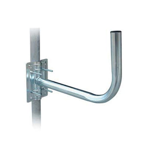 SUPPORTO X ANTENNA A PARABOLA  ACCIAIO ZINCATO PIASTRA CM 14X12,5 CM 45X25