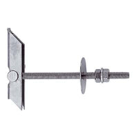 ANCORA A SOFFITTO KD FISCHER - DADO OTTONE CAVA TA KD 8- 20 pezzi