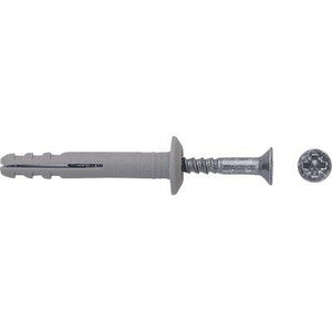 TASSELLO NYLON PROLUNGATO N-P FISCHER - VITE A CHIODO N 6X40/7 P CF=PZ 100- 1 confezioni