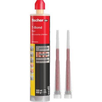 ANCORANTE CHIMICO T-BOND PLUS FISCHER - POLIESTERE ML 300- 12 pezzi