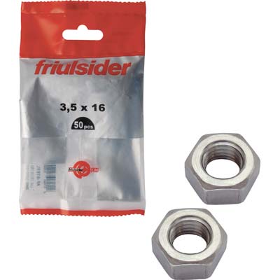 DADO ESAGONALE ZINCATO SELF FRIULSIDER - M 20 CF=PZ  5- 3 confezioni