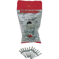 RIVETTO A STRAPPO ALLUMINIO TESTA LARGA FRIULSIDER - MM 4,8X16 TESTA MM 14 CF=PZ 50- 10 confezioni