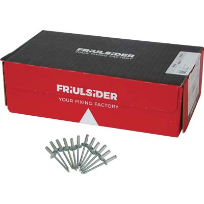 RIVETTO A STRAPPO ALLUMINIO TESTA LARGA FRIULSIDER - MM 4,8X18 TESTA MM 14 CF=PZ 500- 1 confezioni