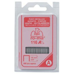 PUNTO AP X FISSATRICE SELF RO-MA - AP 116 ZINCATO CF=PZ 600 MM 10,05X16- 3 confezioni