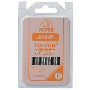 PUNTO 88 X FISSATRICE FISSACAVO M88 RO-MA - 88/12 ZINCATO MM 6,6X12- 1 confezioni
