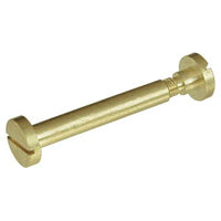 VITE GIUNZIONE MOBILI CANNOCCHIALE OTTONE - ORO LUCIDO MM 6 VITE M 5 MM 35- 50 pezzi