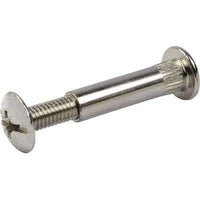 VITE GIUNZIONE MOBILI CANNOCCHIALE ACCIAIO - NICHELATO MM 8 VITE M 6 MM 38/52- 250 pezzi