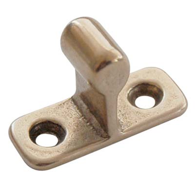 INCONTRO FERMAPORTA A PINZA AD AVVITARE - MM 14X34 H.MM 24 OTTONE LUCIDO- 10 pezzi