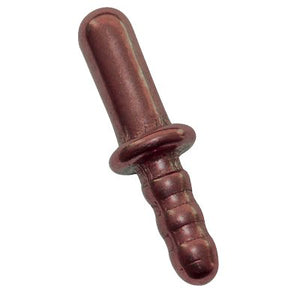 INCONTRO FERMAPORTA A PINZA A PIOMBARE - MM 14X45 OTTONE BRONZATO- 10 pezzi