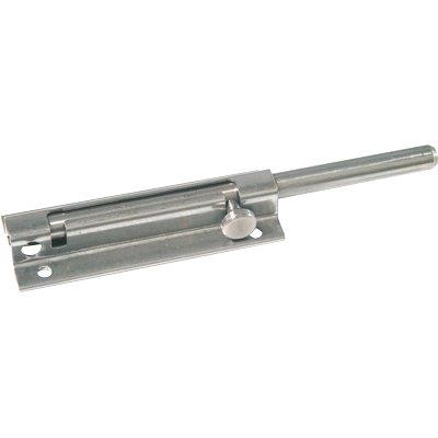 CATENACCIO PORTALUCCHETTO TONDO 15/I IBFM - ACCIAIO INOX PIASTRA MM 33 CM 7/11- 2 pezzi