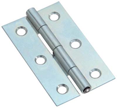 CERNIERA STRETTA 323 VALTOCE - ACCIAIO ZINCATO PERNO FISSO MM  25X20X0,8- 24 pezzi