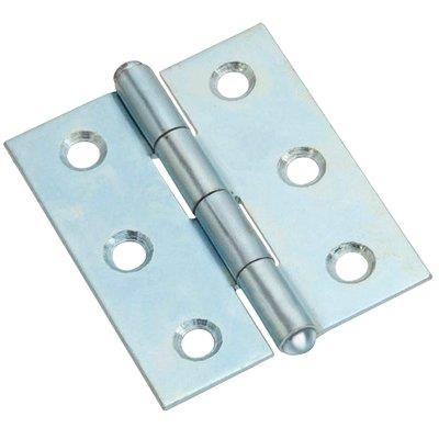 CERNIERA MEZZA LARGA 838 VALTOCE - ACCIAIO ZINCATO PERNO FISSO  MM  50X40X1,4- 24 pezzi