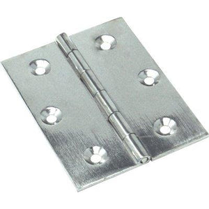 CERNIERA PIANA 4101 VALTOCE - OTTONE NICHELATO PERNO FISSO MM 70X55X1,8- 24 pezzi