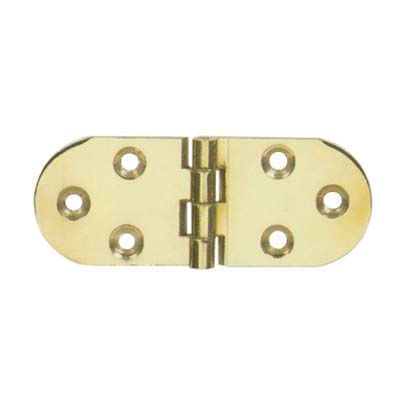 CERNIERA A BISCOTTO - OTTONE LUCIDO MM 80X30- 6 pezzi