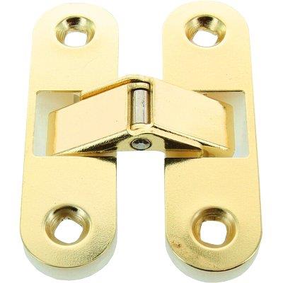 CERNIERE OVALI INVISIBILI - A.OTTONATA +NYLON BIANCO MM.89X25- 5 pezzi