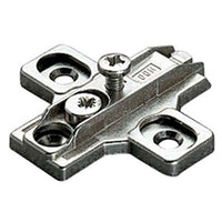 BASETTA CERNIERA INCASSO B2R3E SALICE - ZAMA NICH REGISTRABILE H.MM 3 MM 37X32- 10 pezzi