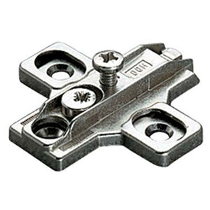 BASETTA CERNIERA INCASSO B2R3E SALICE - ZAMA NICH REGISTRABILE H.MM 3 MM 37X32- 10 pezzi