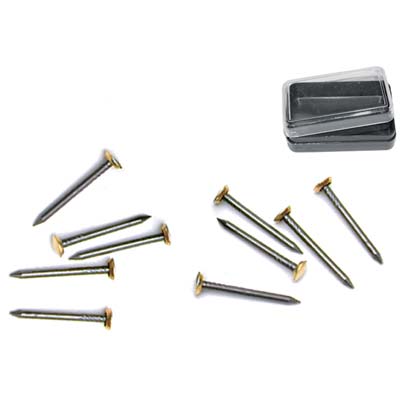 CHIODO TESTA OTTONE PRONTY - ACCIAIO MM 30 CF=PZ 15- 12 confezioni