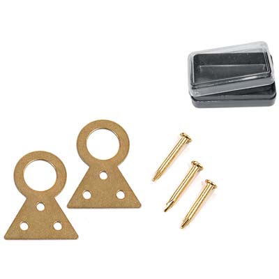 ATTACCAGLIA A CODA DI RONDINE PRONTY - FERRO OTTONATO n° 1 CF=PZ 8- 12 confezioni