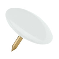 PUNTINA DISEGNO - OTTONATA TESTA PLASTICA COLORI ASSORTITI CF=PZ 70- 15 confezioni