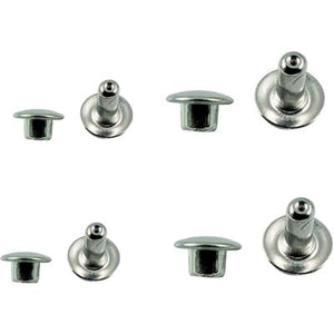 RIVETTO MASCHIO FEMMINA PRONTY - ACCIAIO NICHELATO 033 CF=PZ 15- 12 confezioni