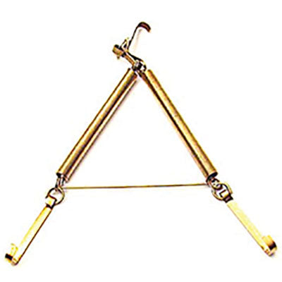 APPENDIPIATTI A MOLLA - FERRO OTTONATO n°2 CM 16/25- 10 pezzi