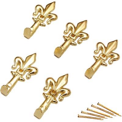 GANCIO QUADRO GIGLIO PRONTY - FERRO ORO MM 33 CF=PZ 5- 12 confezioni