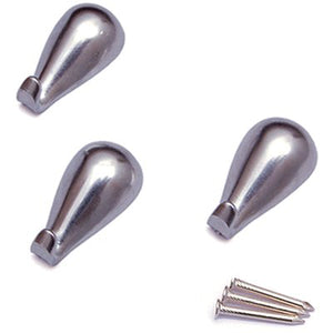 GANCIO QUADRO GOCCIA PRONTY - FERRO CROMO MM 27 CF=PZ 3- 12 confezioni