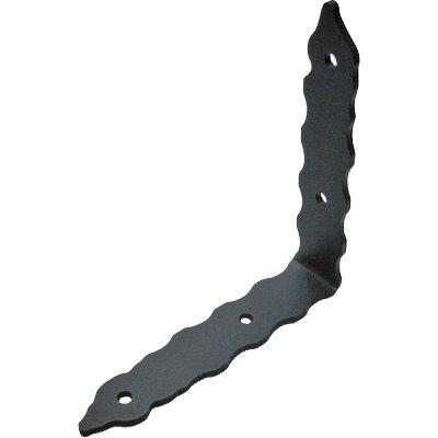 ANGOLARE GAZEBO RINFORZO PIEGATO 90  ° 376  ACCIAIO VERNICIATO GRAFITE S.MM 55 MM 200X42