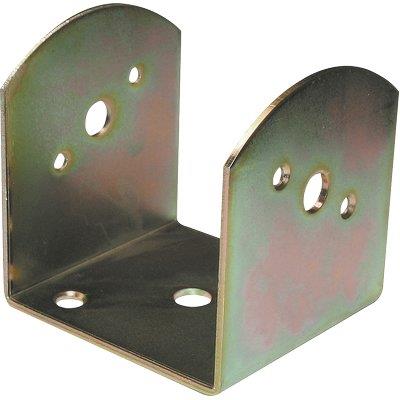 SUPPORTO GAZEBO A U 837 - ZINCATO GIALLO S.MM 3,0 MM 70X70 H.MM 80- 6 pezzi