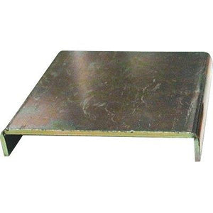 PIASTRA ALZA PILASTRO GAZEBO 855 - ZINCATA GIALLA S.MM 3,0 MM 119X119- 4 pezzi