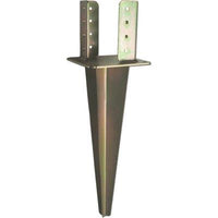 SUPPORTO GAZEBO QUADRO A CONFICCARE 955  ZINCATO GIALLO S.MM 4,0 MM 100X100