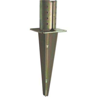 SUPPORTO GAZEBO TONDO A CONFICCARE 956  ZINCATO GIALLO S.MM 4,0 MM 100