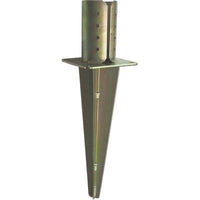 SUPPORTO GAZEBO TONDO A CONFICCARE 956  ZINCATO GIALLO S.MM 4,0 MM 120