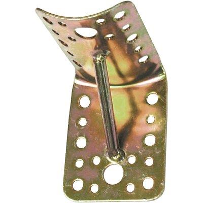 GIUNZIONE GAZEBO 90  ° TONDO PIANO + SAETTA 937 - ZINCATA GIALLA PALO MM 80/100 S.MM 20 MM 65X85X85- 4 pezzi