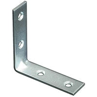 LASTRINA 4 FORI ANGOLARE - ZINCATA S.MM 2,0 CF=PZ 100 CM  3X3X1,5- 1 confezioni