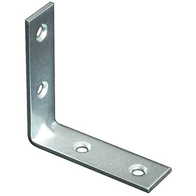 LASTRINA 4 FORI ANGOLARE - ZINCATA S.MM 2,0 CF=PZ 100 CM  5X5X1,5- 1 confezioni