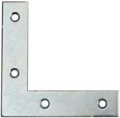 SQUADRETTA PESANTE - ZINCATA S.MM 2 CM 16X16X1,8 CF=PZ 50- 1 confezioni