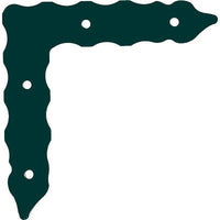 SQUADRETTA PESANTE 965  ACCIAIO VERNICIATO GHISA S.MM 5,5CM 20X20X5.5