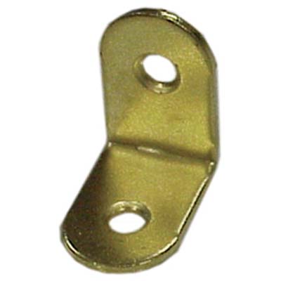 MENSOLINA REGGIPIANO A SQUADRA BORDO TONDO - ACCIAIO OTTONATO MM 25X25 CF=PZ 100- 1 confezioni