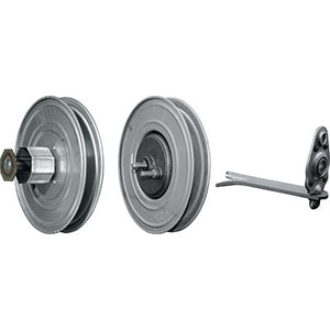 RIDUTTORE X RULLO AVVOLGIBILI  ZINCATO MM 250 + SUPPORTO A MURARE