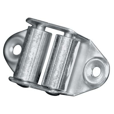 GUIDACINGHIA A RULLI FORI VERTICALI - ZINCATO RULLI ACCIAIO H.MM 45- 100 pezzi