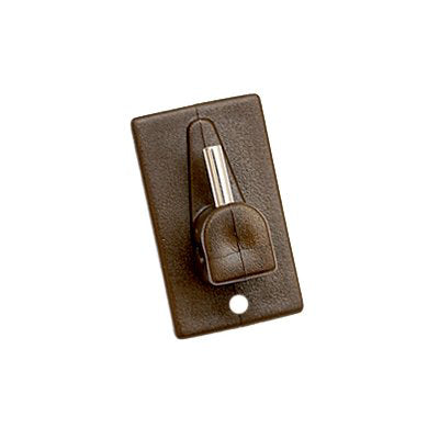 GANCIO BRIS BRIS BASE PLASTICA PRONTY - RAMPINO METALLO MM 18X32 MARRONE CF=PZ 4- 12 confezioni